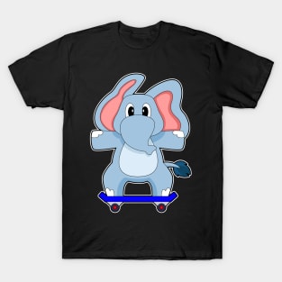 Elephant Skater Skateboard Sports T-Shirt